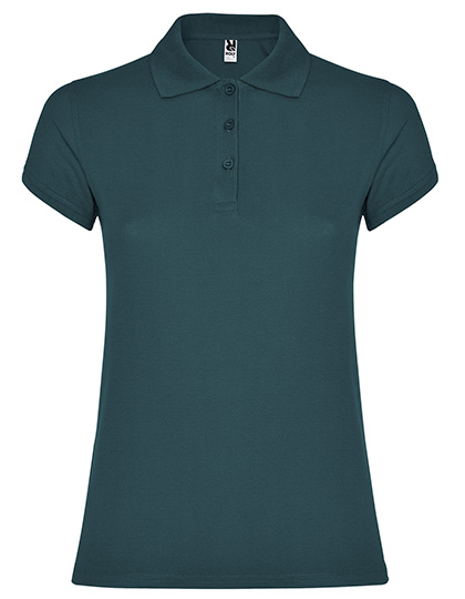Polohemd für Frauen mit kurzen Ärmeln Roly Women´s Star Poloshirt - sturmblau