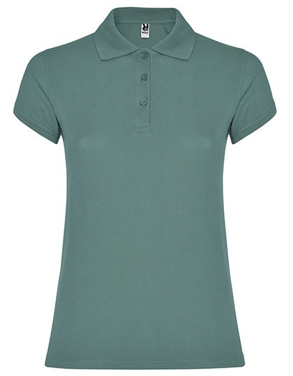Polohemd für Frauen mit kurzen Ärmeln Roly Women´s Star Poloshirt - ruhiges blau