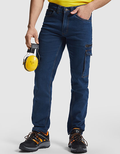 Hosen Roly Workwear Raptor Multipocket Jeans - jeansblau