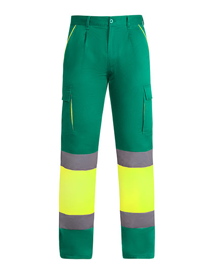 Trousers Roly Workwear Trousers Enix Garden Green, Fluor Yellow