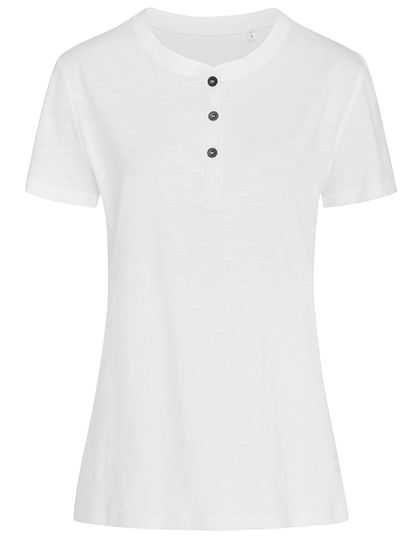 Dámské tričko s krátkým rukávem Stedman® Sharon Henley T-Shirt Women