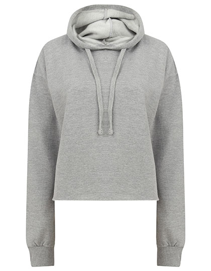 Classic Women's Sweatshirt SF Women Women´s Cropped Slounge Hoody Heather Grey