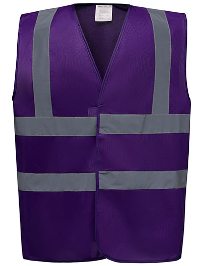 Vest YOKO Hi-Vis 2 Bands & Braces Waistcoat Purple