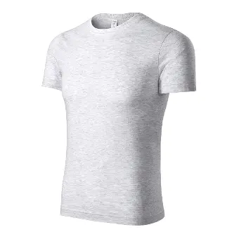 Peak tričko unisex světle šedý melír