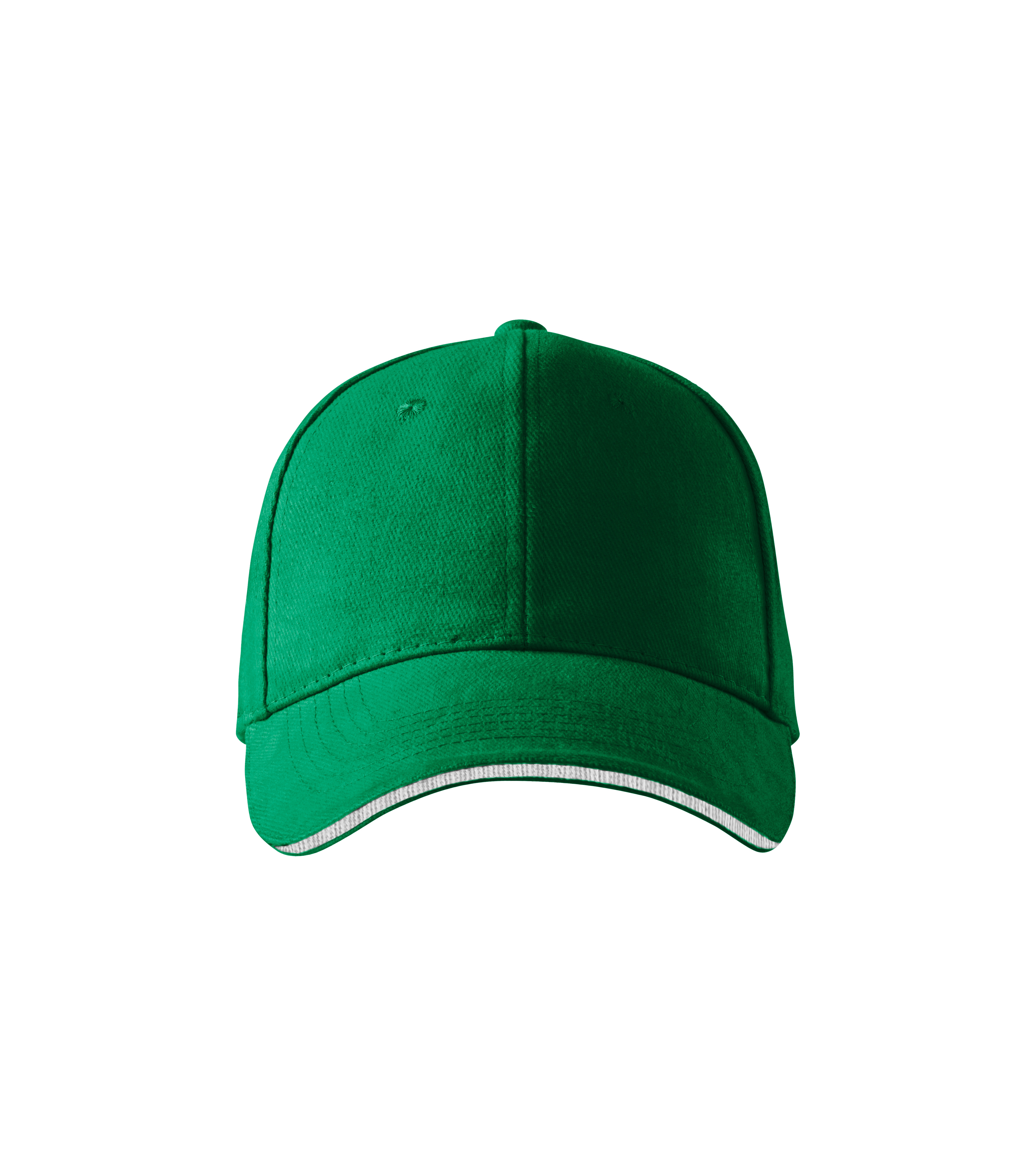 Sandwich 6P Unisex Cap - kelly green, Adjustable