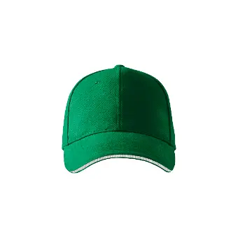 Sandwich 6P Unisex Cap - kelly green, Adjustable
