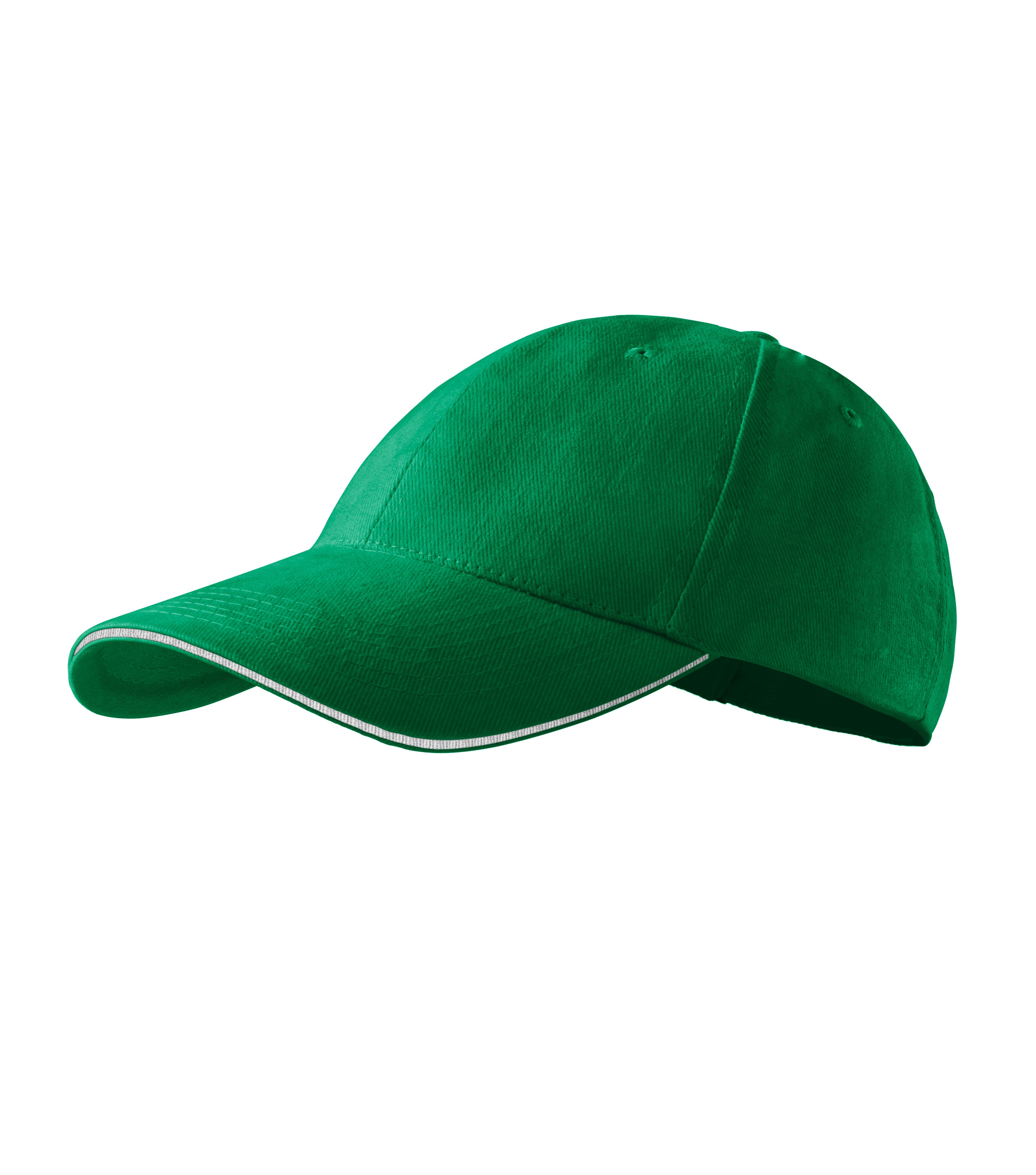 Sandwich 6P Unisex Cap - kelly green, Adjustable