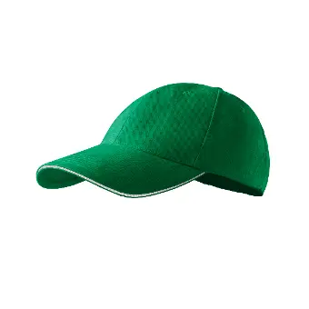 Sandwich 6P Unisex Cap - kelly green, Adjustable