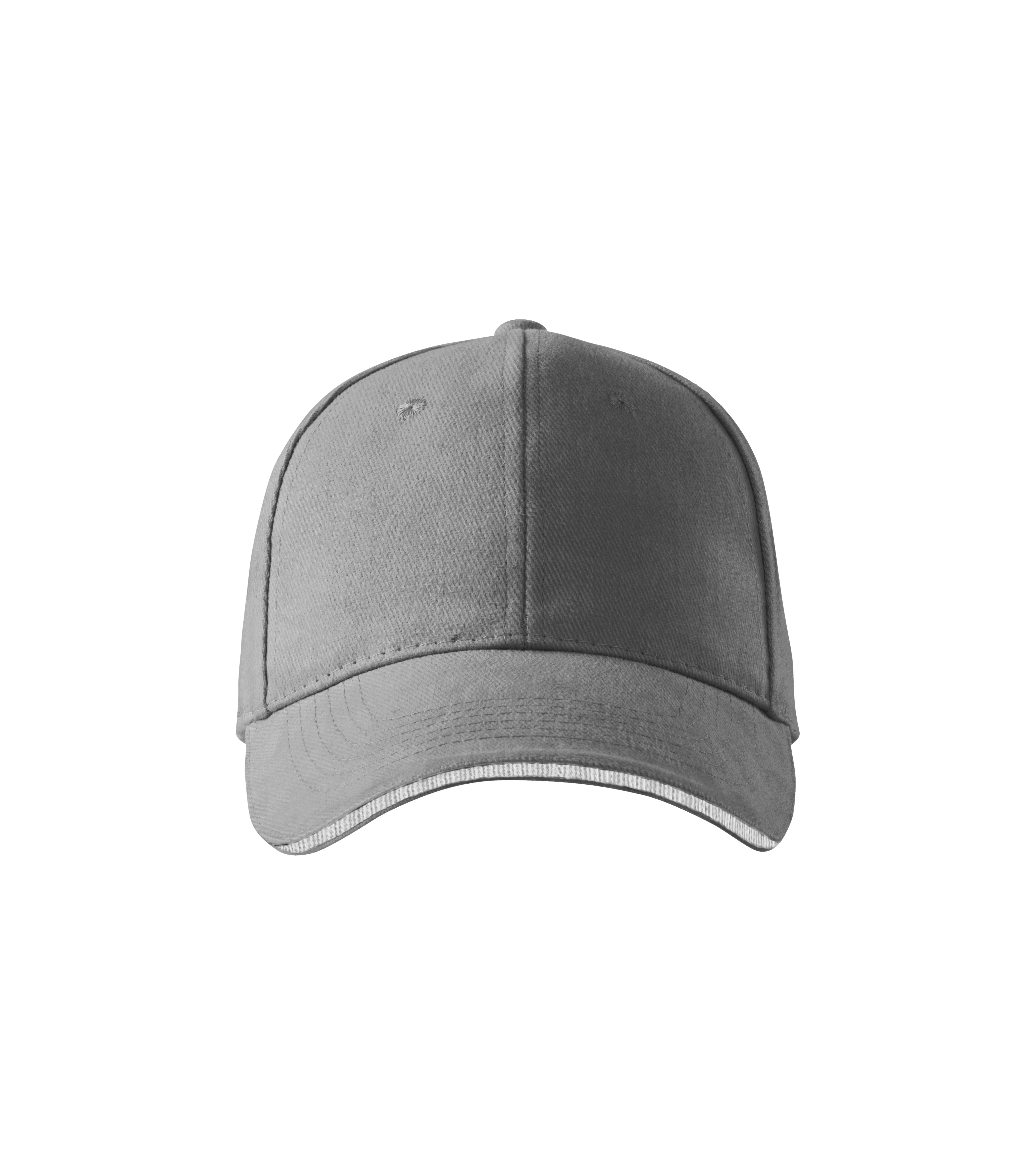 Sandwich 6P Unisex Cap - antique silver, Adjustable