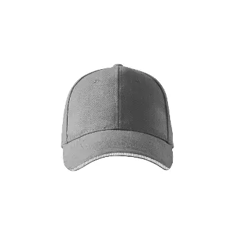 Sandwich 6P Unisex Cap - antique silver, Adjustable