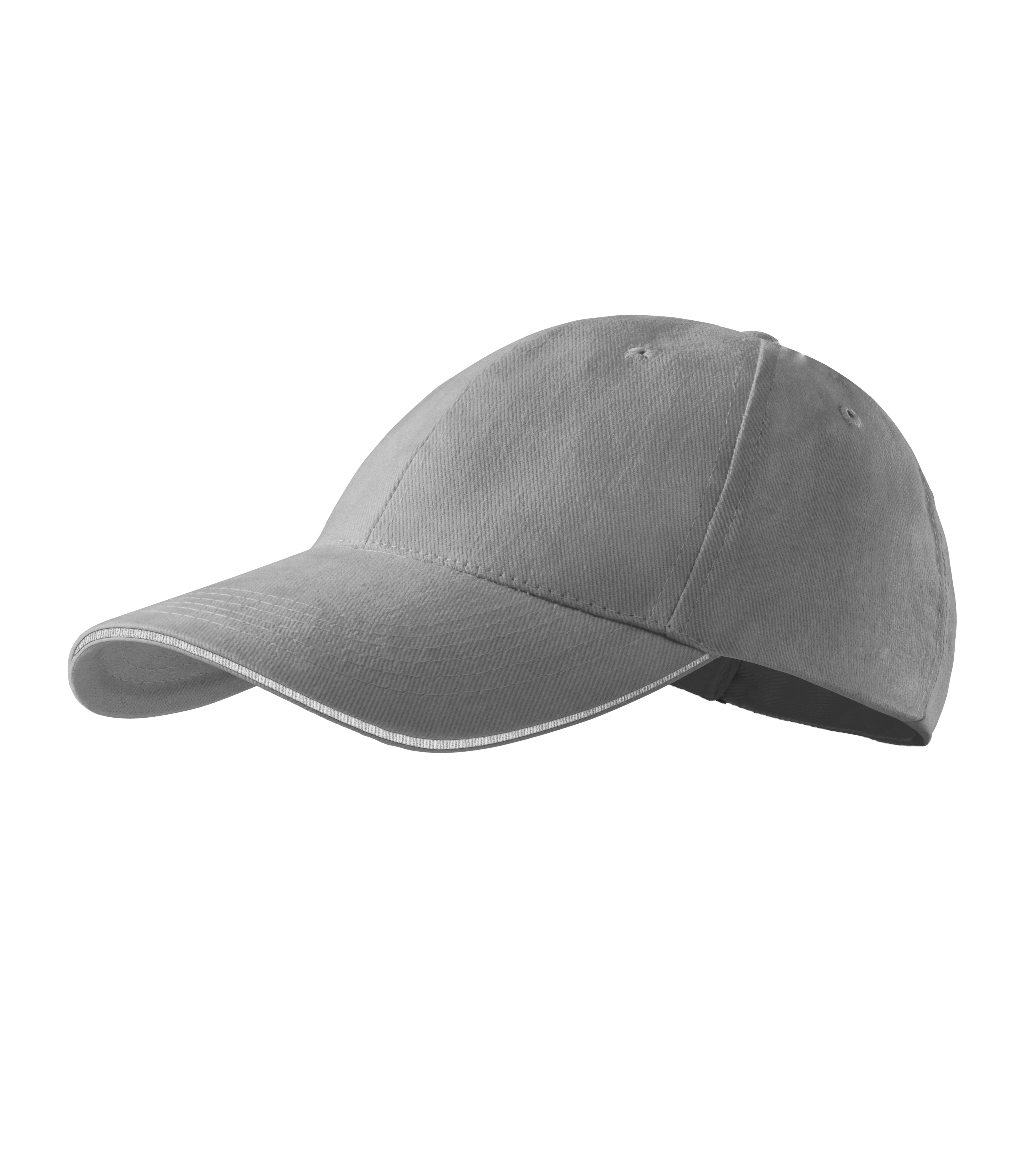 Sandwich 6P Unisex Cap - antique silver, Adjustable