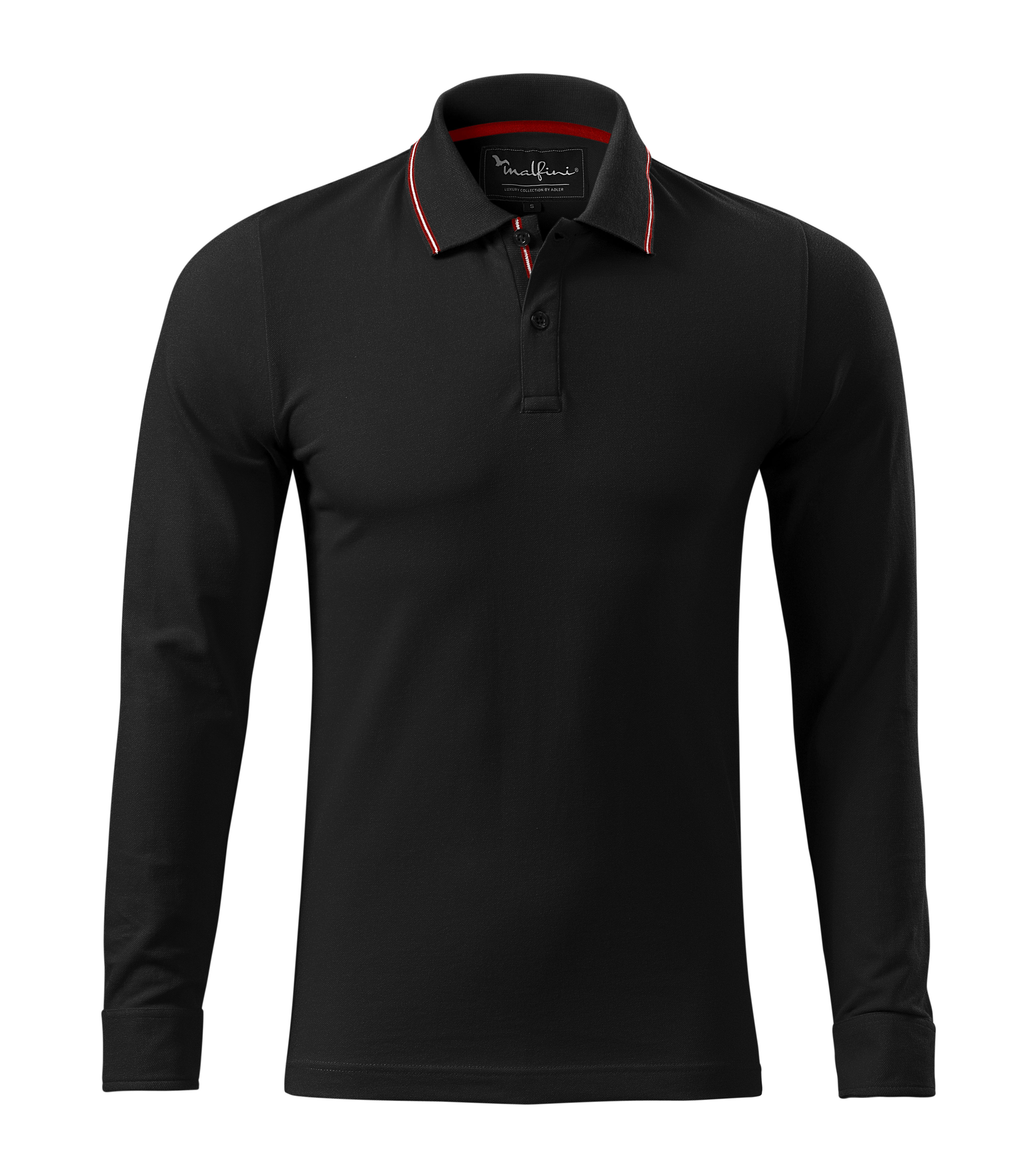  MALFINI Premium® Contrast Stripe LS Black S