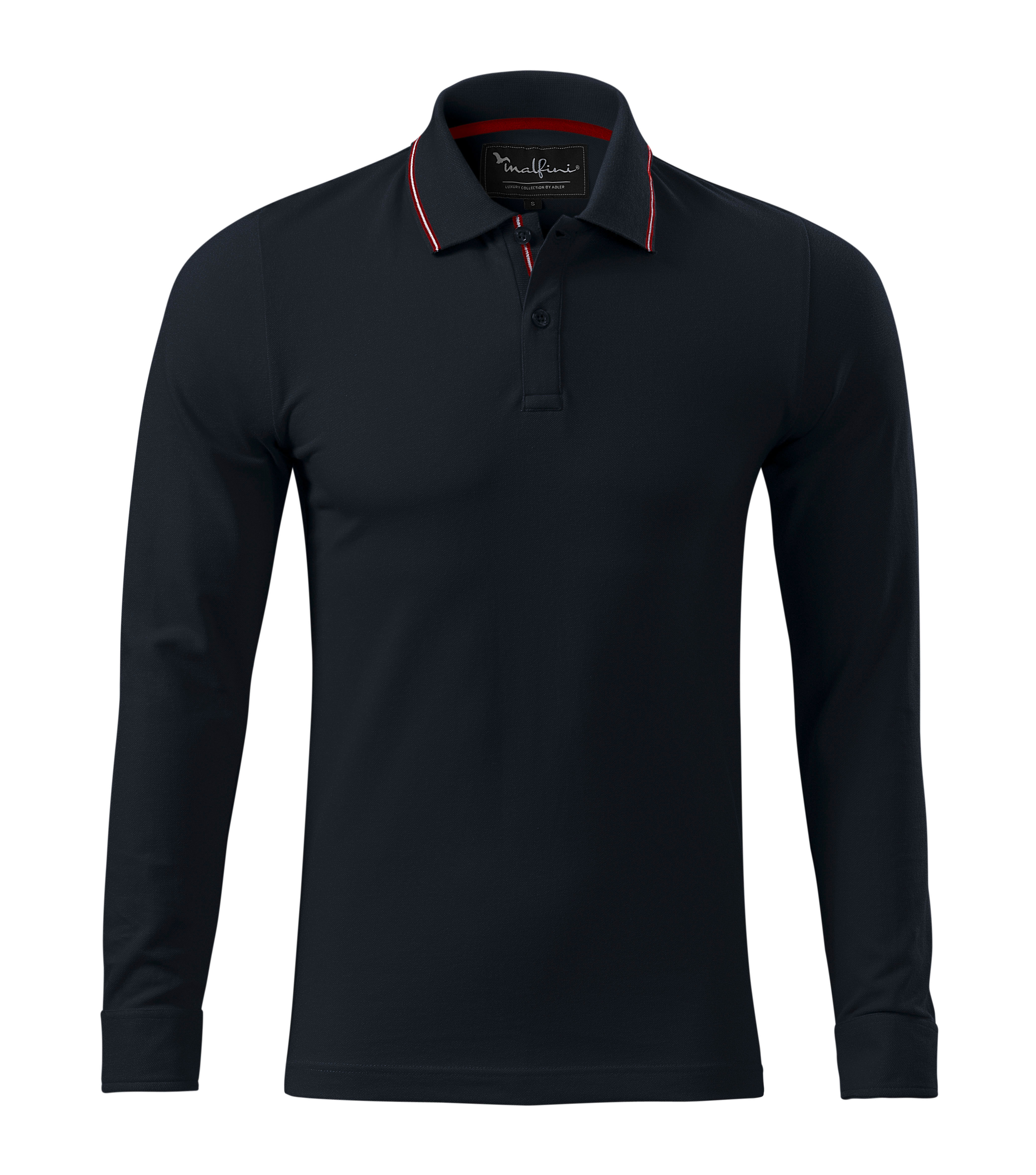  MALFINI Premium® Contrast Stripe LS Dark Navy S
