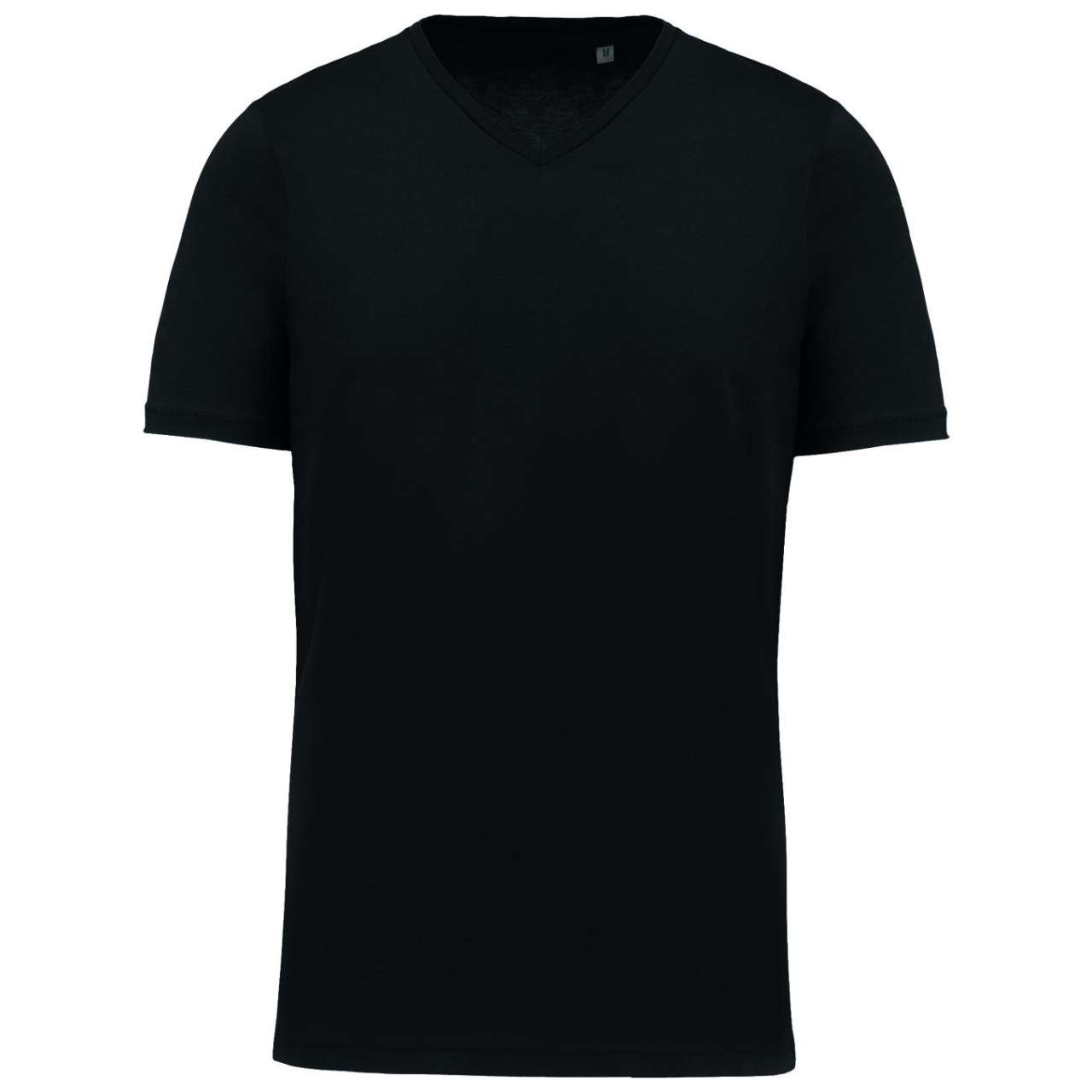 Pánské tričko s krátkým rukávem Kariban SUPIMA®  V-NECK - black,