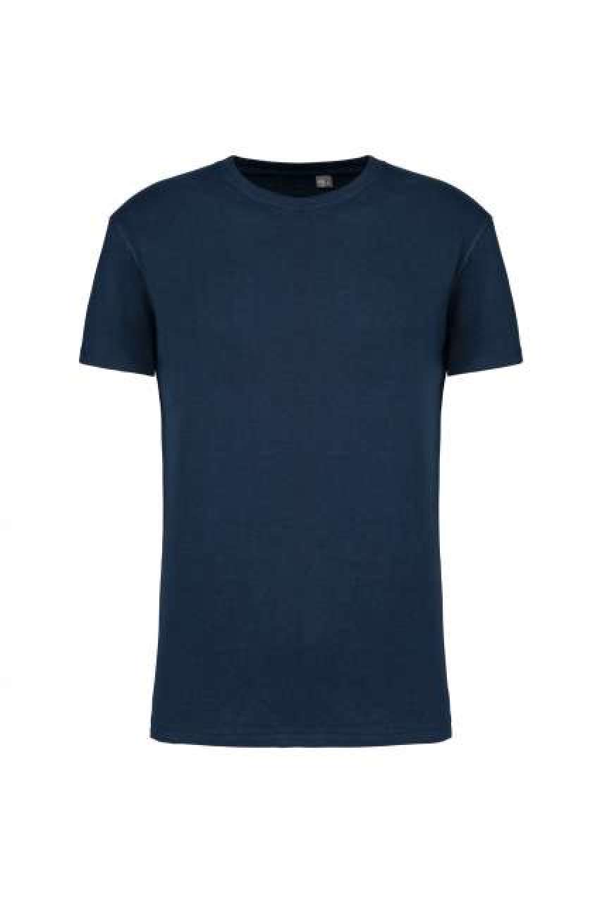 Pánské tričko s krátkým rukávem Kariban ORGANIC 190IC CREW NECK - navy,