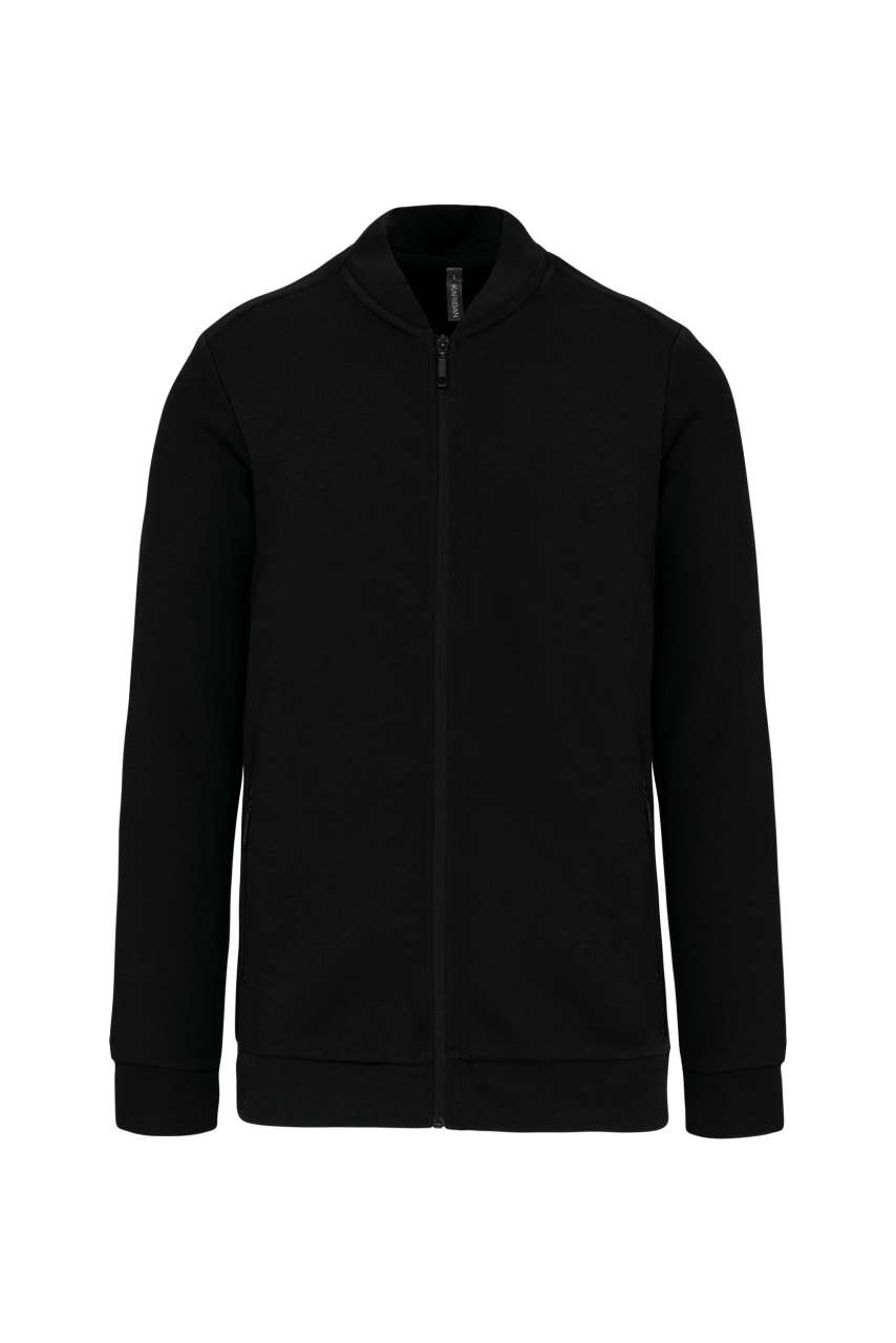 Pánská mikina Kariban FULL ZIP FLEECE - black,