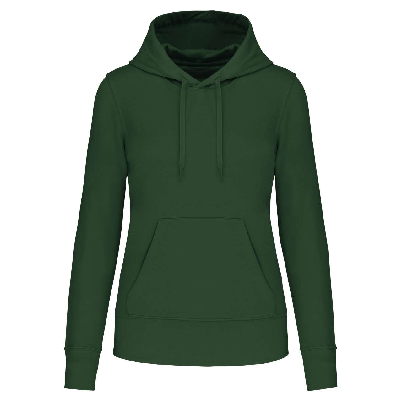 Dámská mikina Kariban ECO-FRIENDLY HOODED - forest green,
