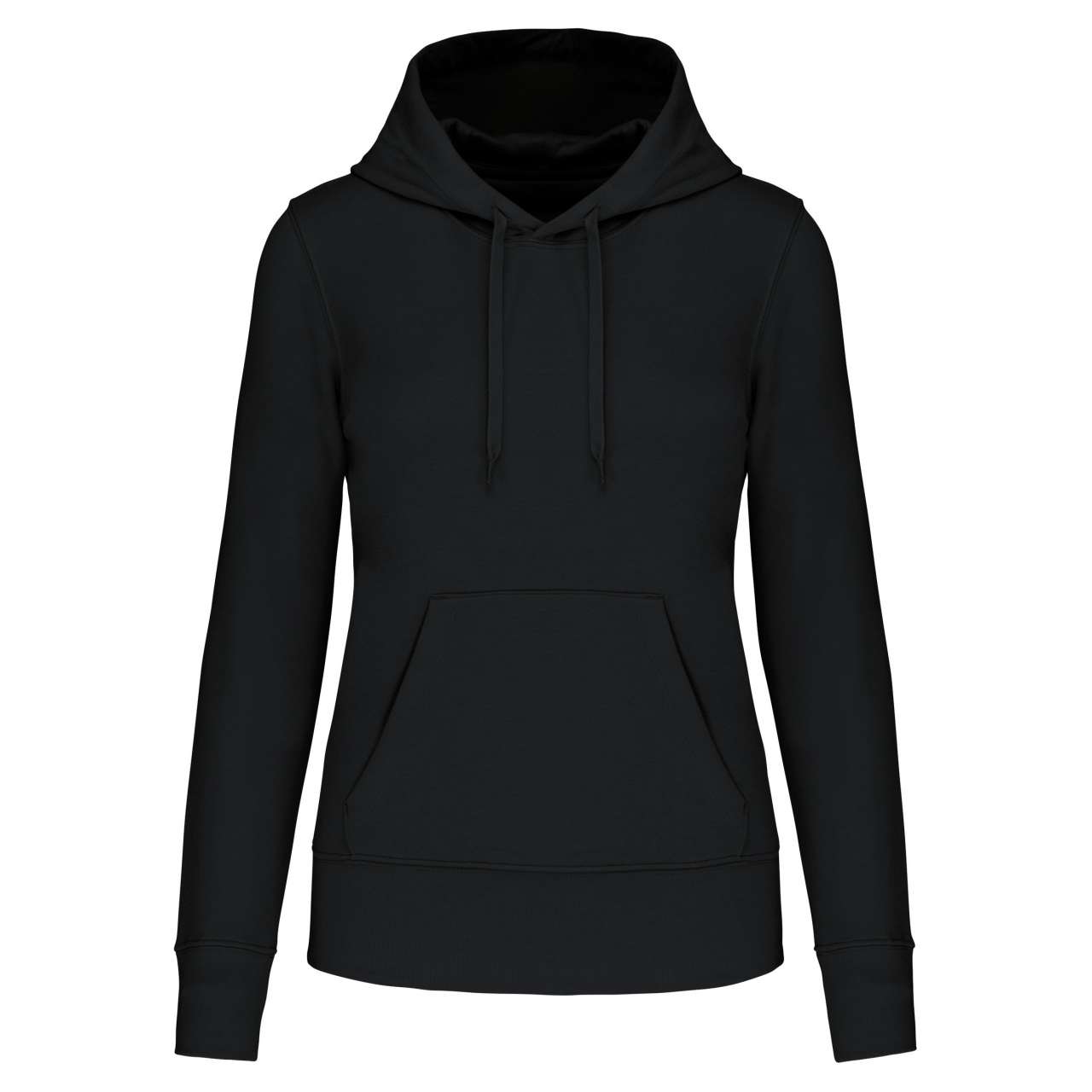 Dámská mikina Kariban ECO-FRIENDLY HOODED - black,