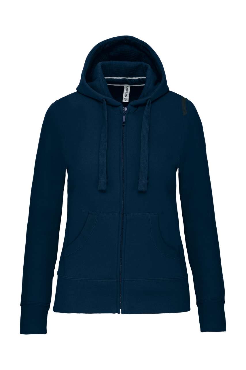 Dámská mikina Kariban FULL ZIP HOODED - navy,