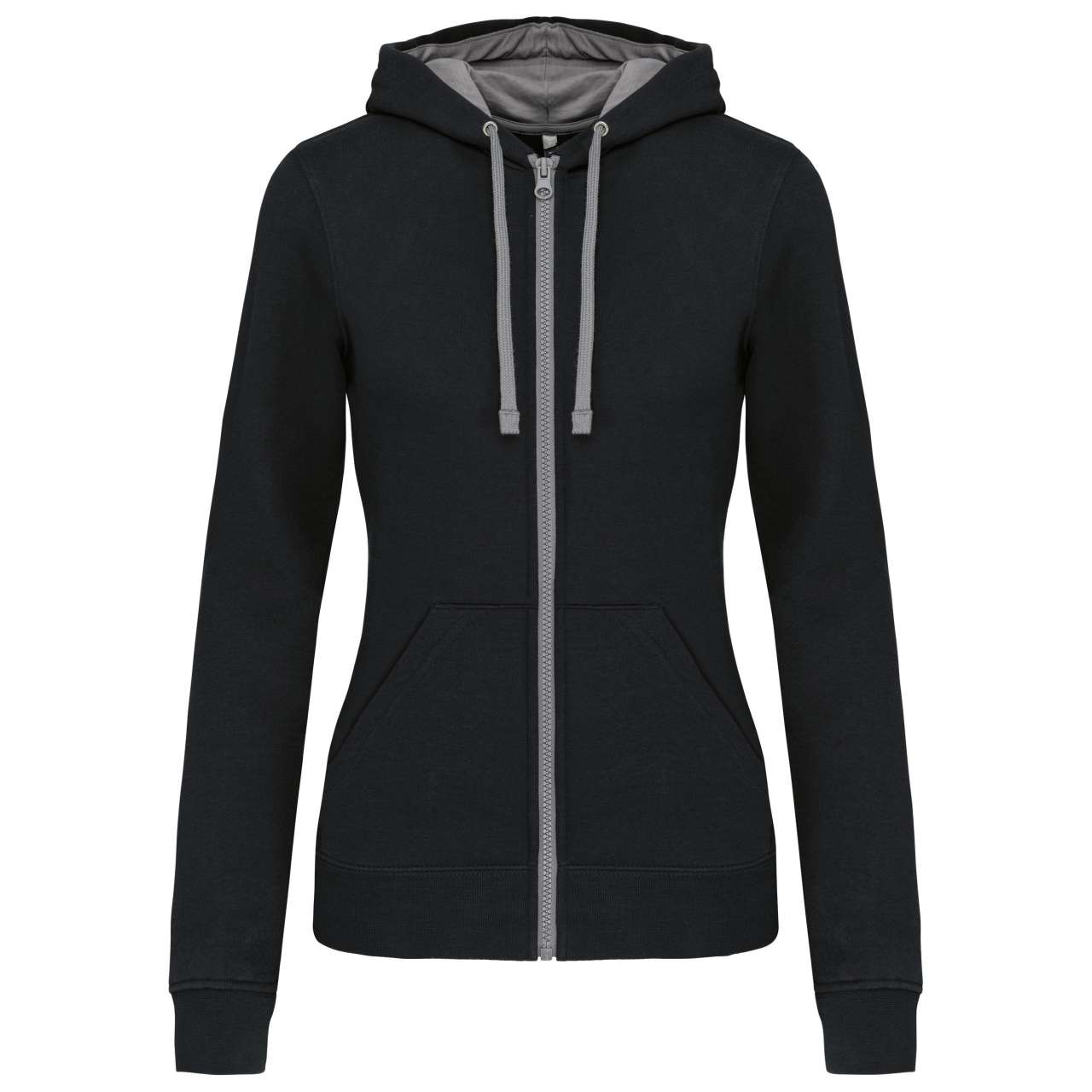 Dámská mikina Kariban CONTRAST HOODED FULL ZIP