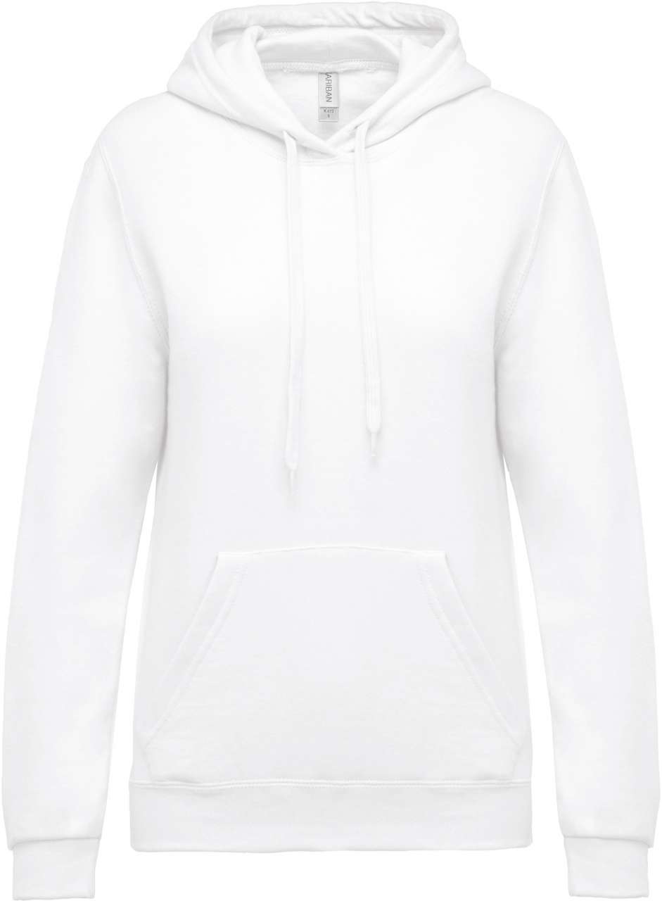 Dámská mikina Kariban HOODED - white,