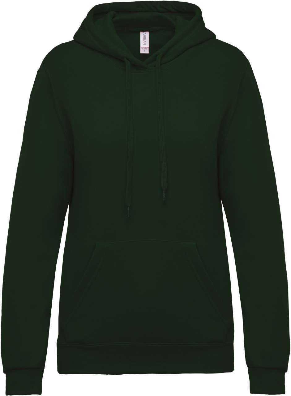 Dámská mikina Kariban HOODED - forest green,