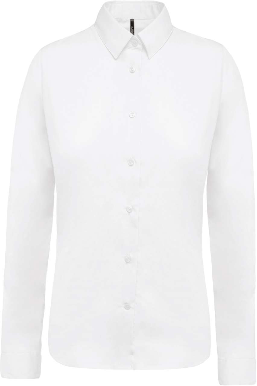 Dámská košile s dlouhým rukávem Kariban COTTON POPLIN