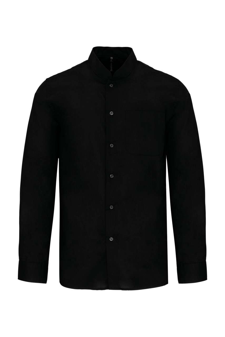 Pánská košile s dlouhým rukávem Kariban MANDARIN COLLAR