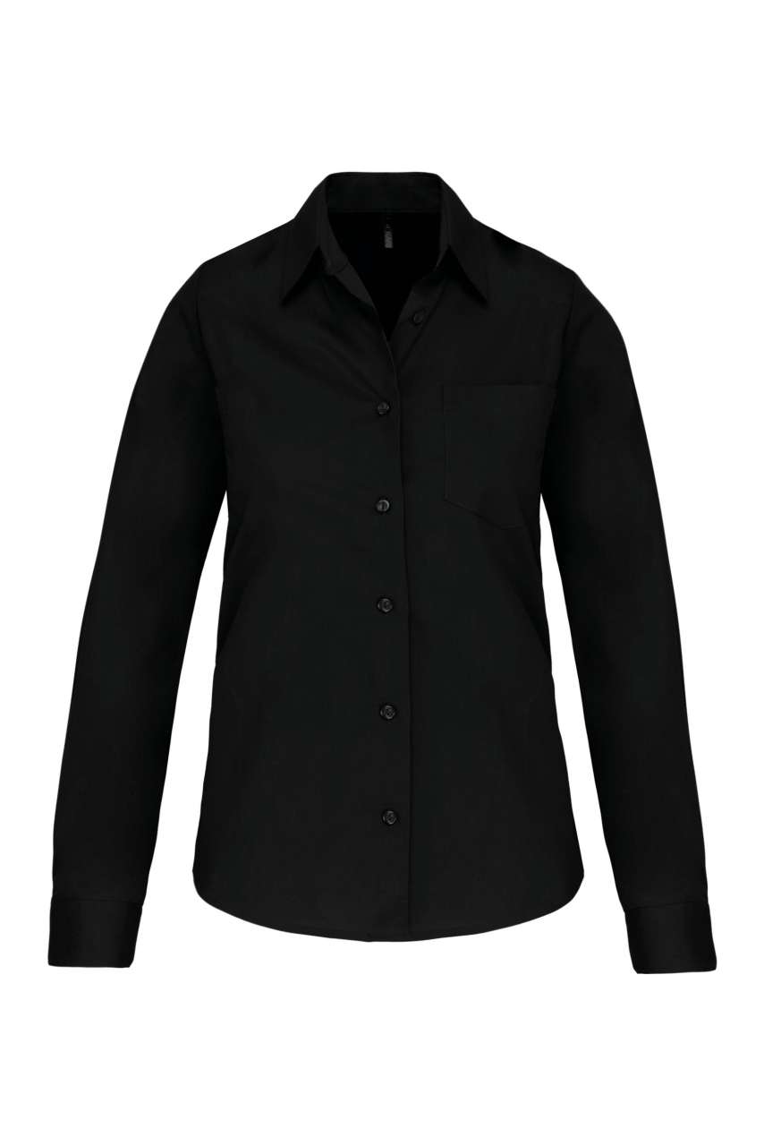 Dámská košile s dlouhým rukávem Kariban COTTON POPLIN
