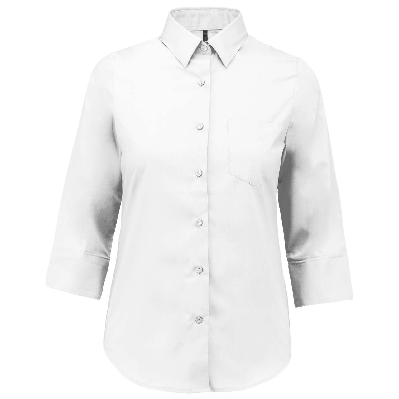 Dámská košile s tříčtvrtečním rukávem Kariban 3/4 SLEEVED - white,