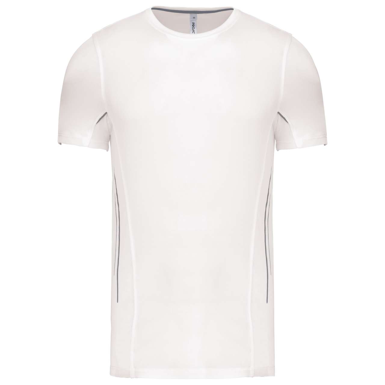 Pánské tričko s krátkým rukávem Proact SPORTS - white / silver,