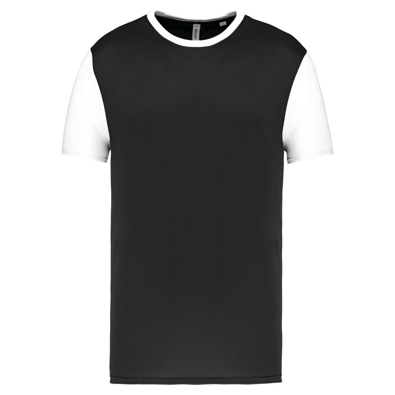 Pánské tričko s krátkým rukávem Proact BICOLOUR - black / sporty red,