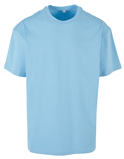 Short sleeve T-Shirt Build Your Brand Heavy Oversize Tee Baltic Blue