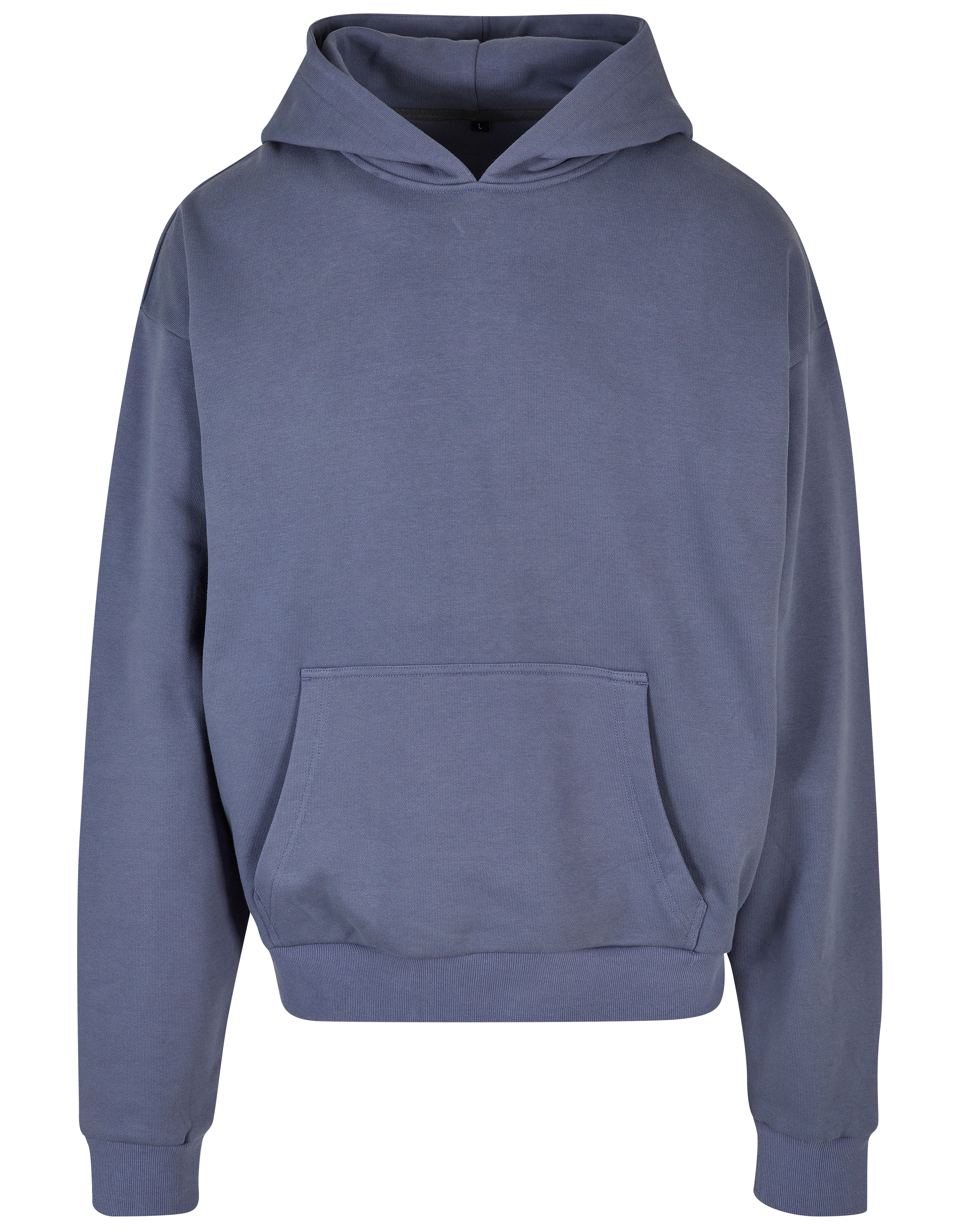 Klasická pánská mikina  Build Your Brand Ultra Heavy Cotton Box Hoody Vintage Blue
