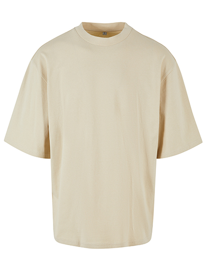 Short sleeve T-Shirt Build Your Brand Oversized Sleeve Tee Sand