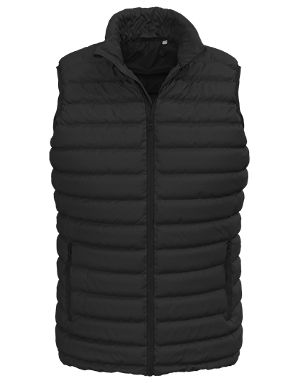 Pánská prošívaná vesta Stedman Padded Vest "Lux" Men - black opal,