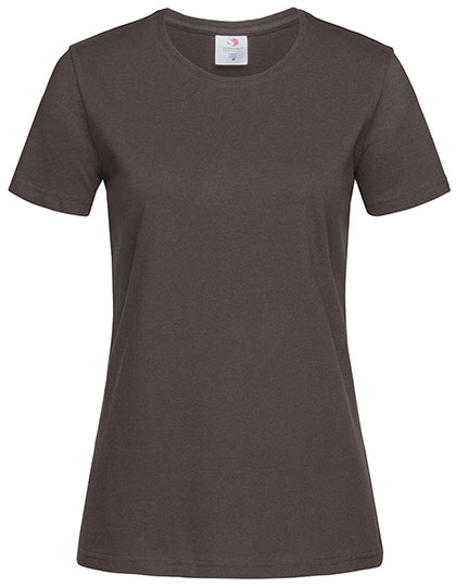 Dámské tričko Stedman Classic-T Fitted Women - dark chocolate,