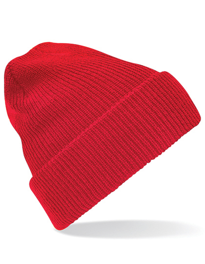 Zimní čepice Beechfield Heritage Beanie Classic Red Univerzální