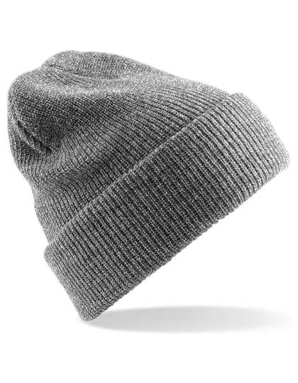 Zimní čepice Beechfield Heritage Beanie Heather Grey Univerzální