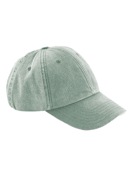 Kšiltovka Beechfield Low Profile Vintage Cap Vintage Sage Green Univerzální
