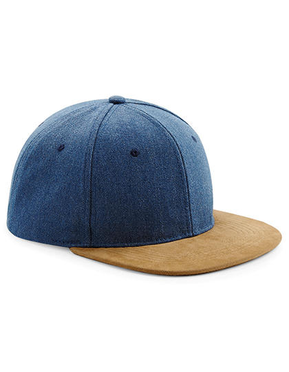 Kšiltovka Beechfield Suede Peak Snapback Denim Blue Univerzální