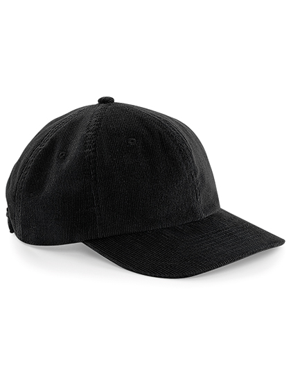 Kšiltovka Beechfield Heritage Cord Cap Black Univerzální