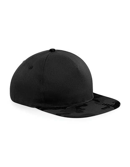 Cap Beechfield Camo Snapback Black, Midnight Camo One Size