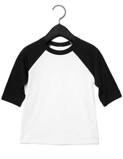 Men's Three Quarter Sleeve T-Shirt Canvas Toddler 3/4 Sleeve Baseball Tee