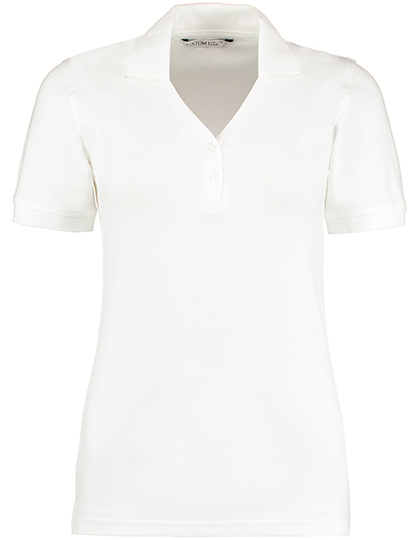 Dámská polokošile Kustom Kit Women`s Regular Fit Comfortec® V Neck Polo