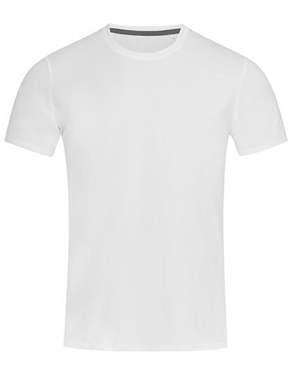 Tričko s krátkým rukávem Stedman® Clive Crew Neck White