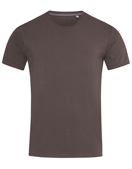Tričko s krátkým rukávem Stedman® Clive Crew Neck Dark Chocolate