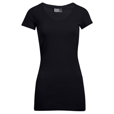 Women's Short Sleeve T-Shirt Promodoro Women´s Slim Fit V-Neck-T Long