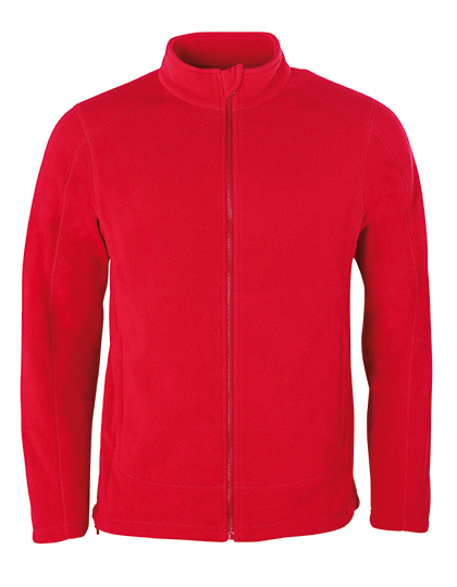 Men´s Full- Zip Fleece Jacket - red,