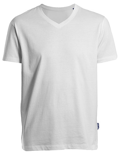 HRM Men´s Luxury V-Neck Tees - white,